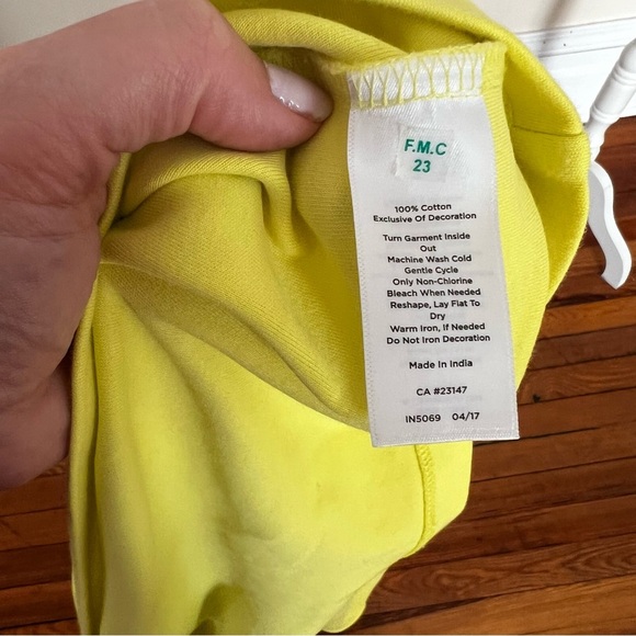 Talbots Bold Yellow Sleeveless Dress with Embroidered and Eyelet Detail - Size L - Picture 8 of 8